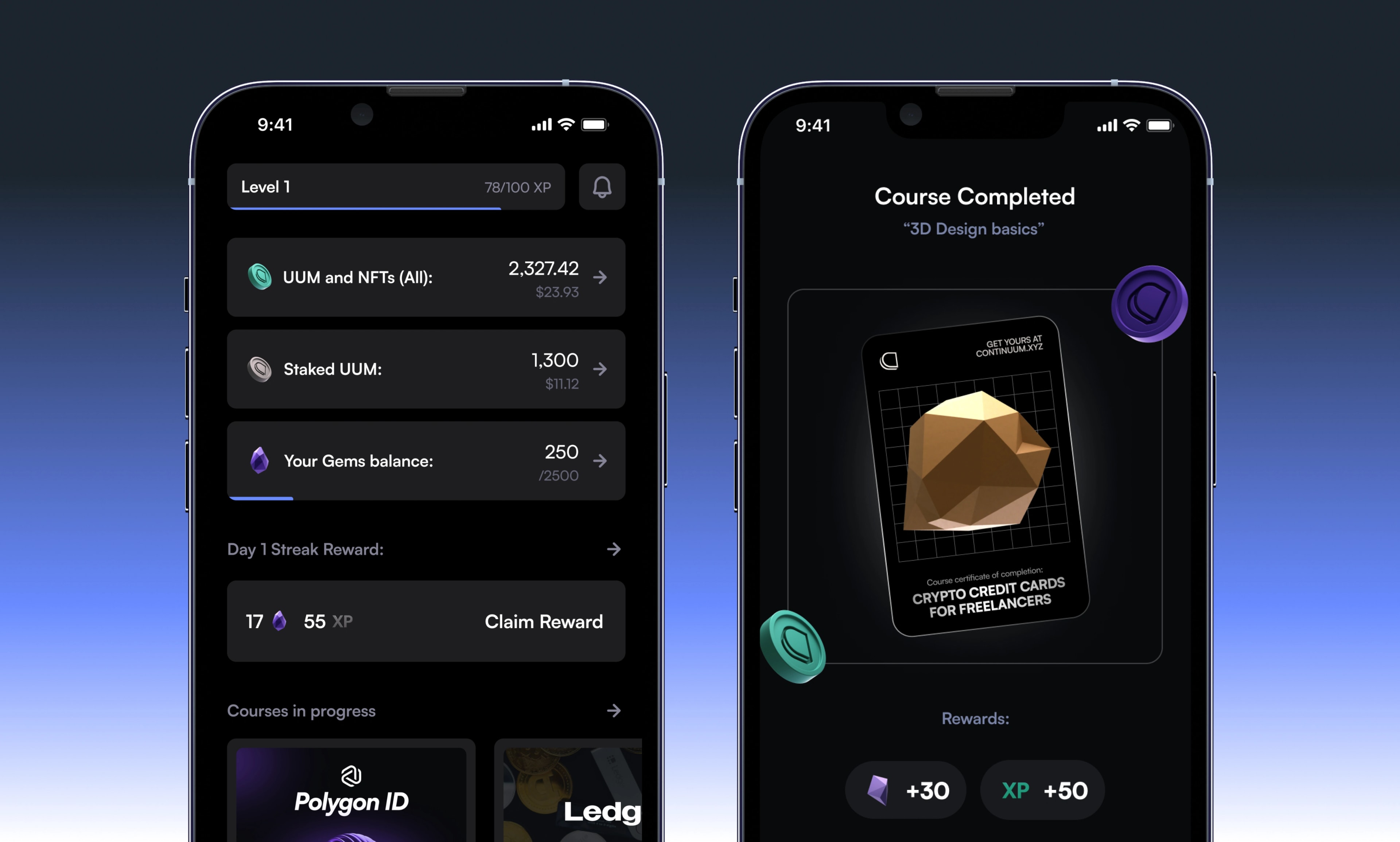 Continuum — Designed the Web3 education app behind 10,000+ downloads