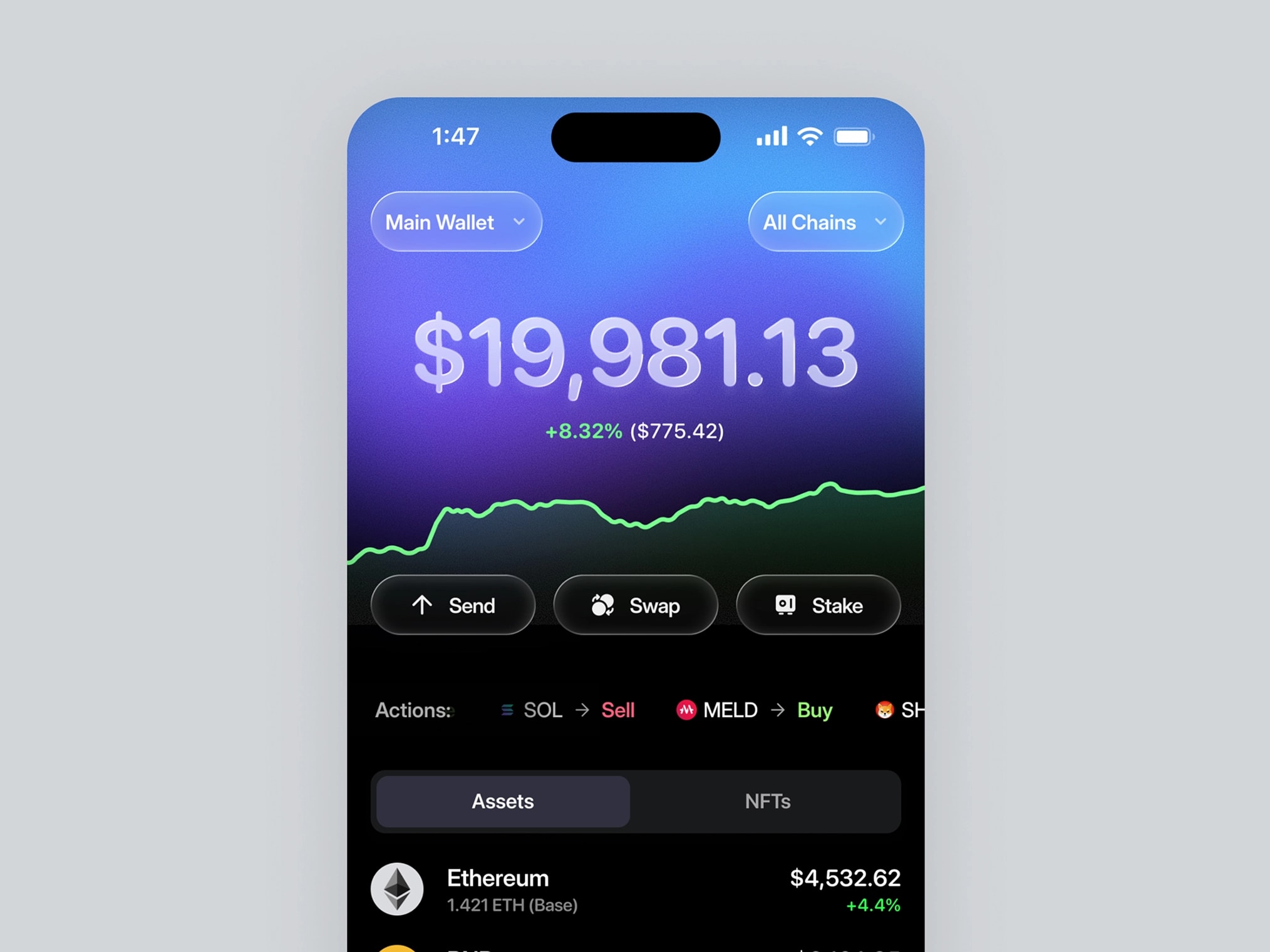 Sollas UI/UX design showcase 5 — Web3, SaaS, AI, Fintech