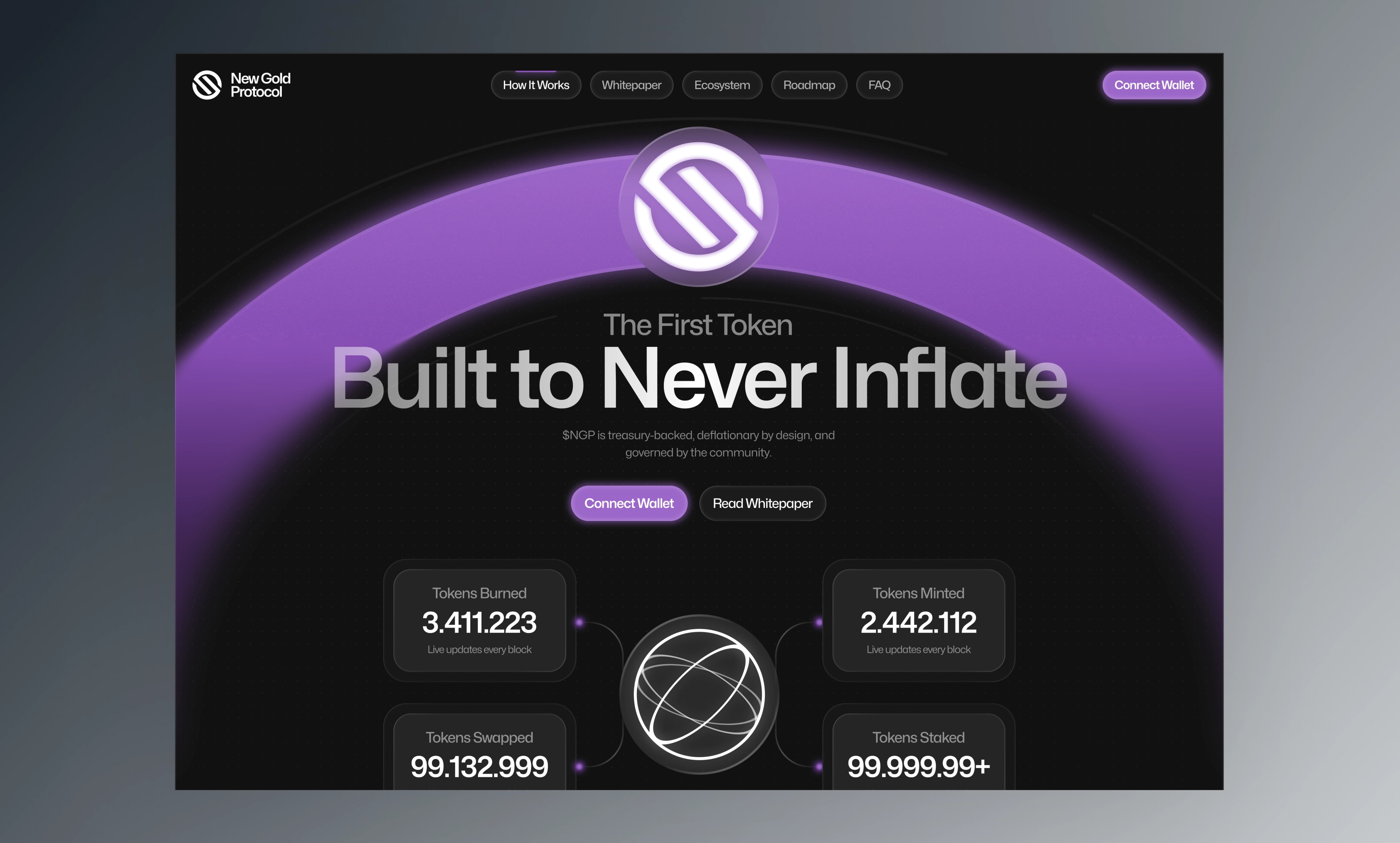 New Gold Protocol — product design screen 3