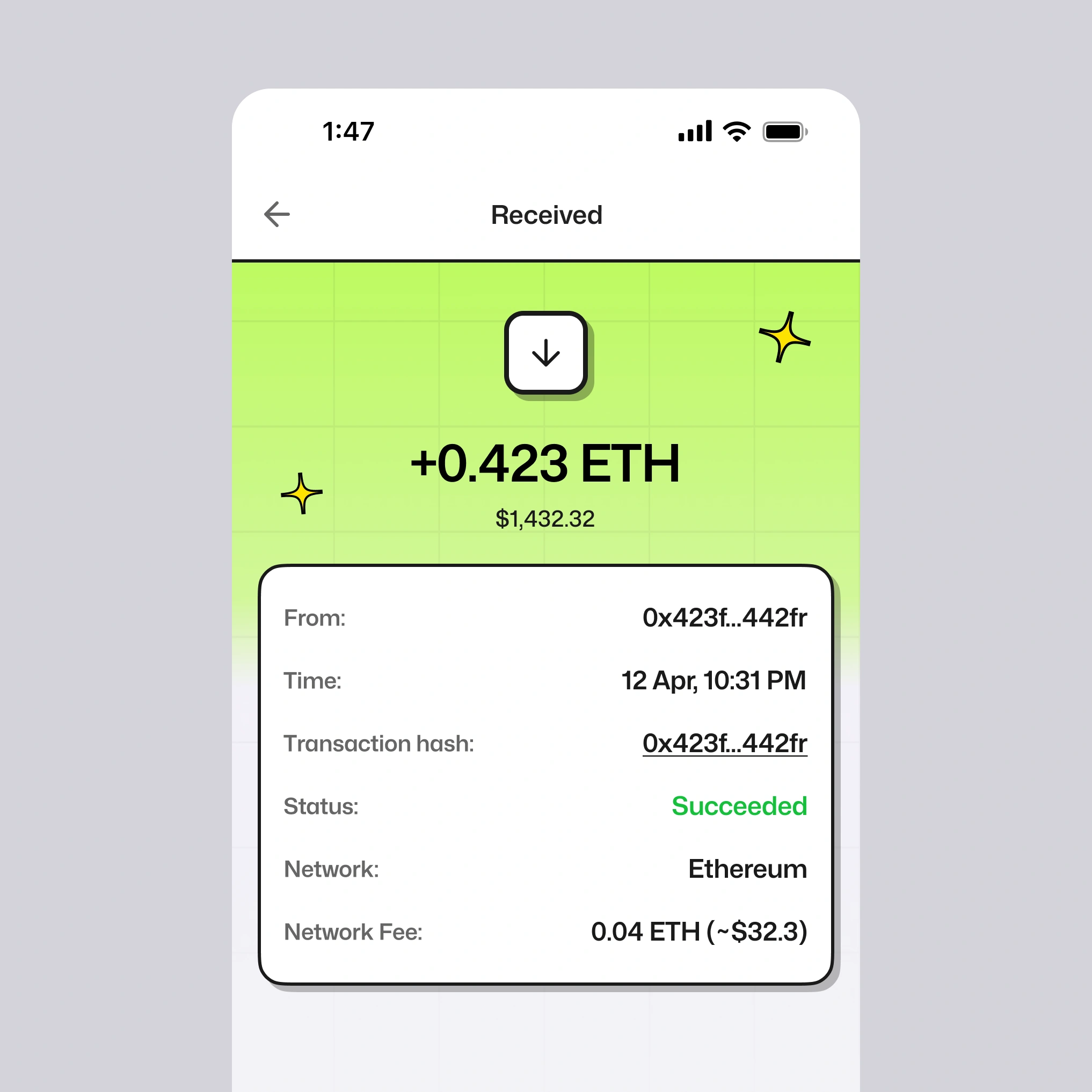 Unhosted — product design screen 4