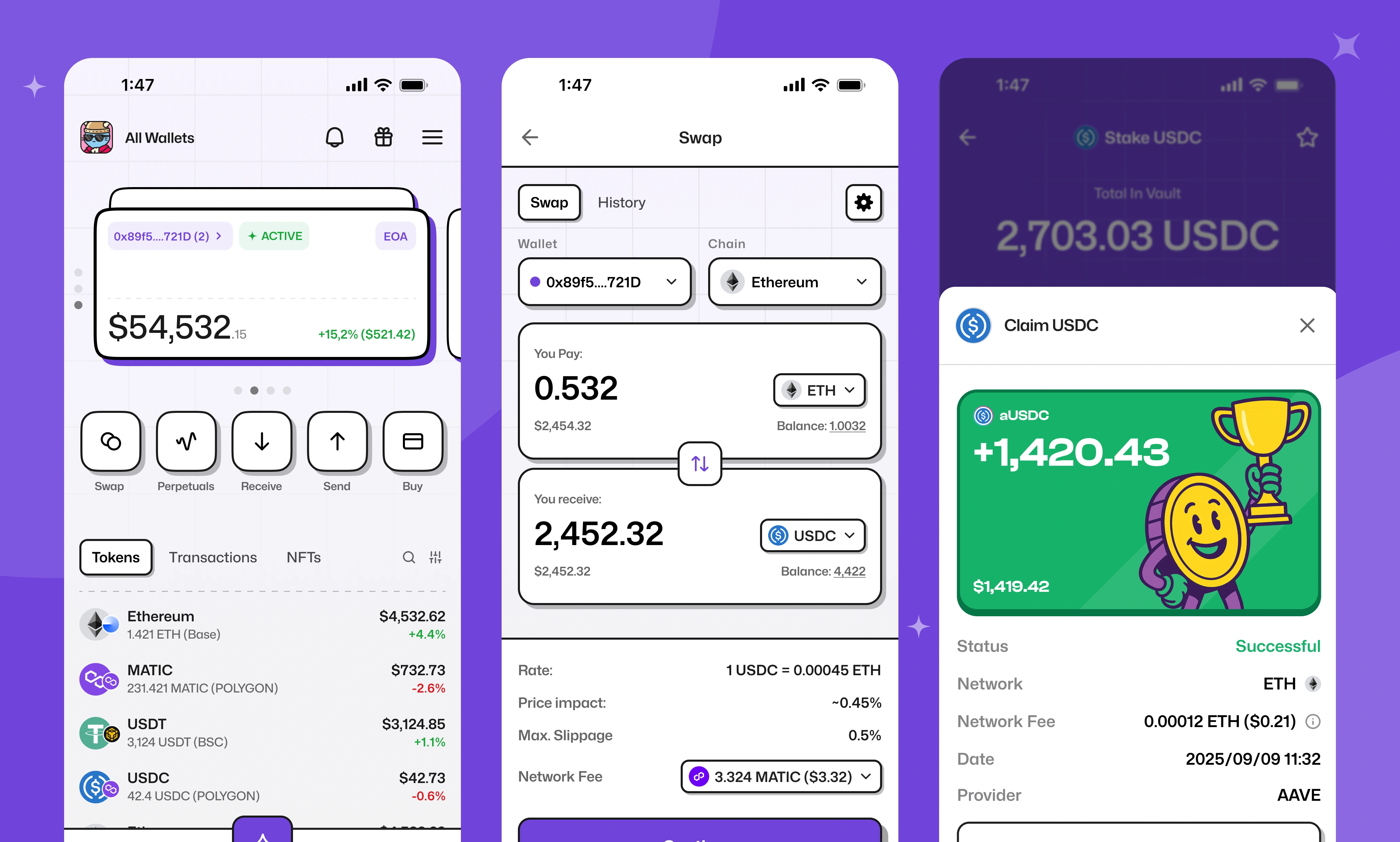 Unhosted — Designed the self-custody wallet behind 100,000+ generated accounts.